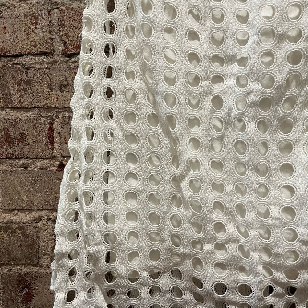 Silvia Tcherassi White Eyelet Midi Skirt Size Small - Picture 3 of 8